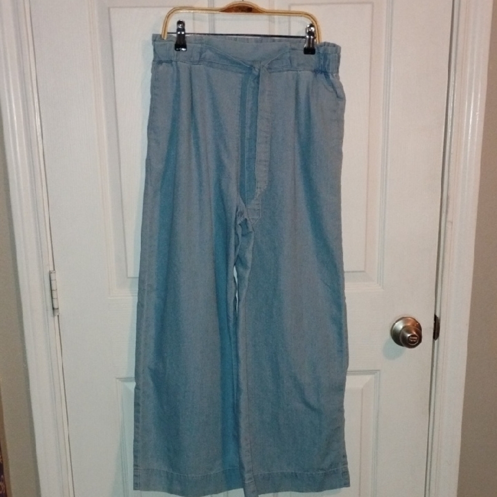 H&M Light Blue Wide-Legged Pants